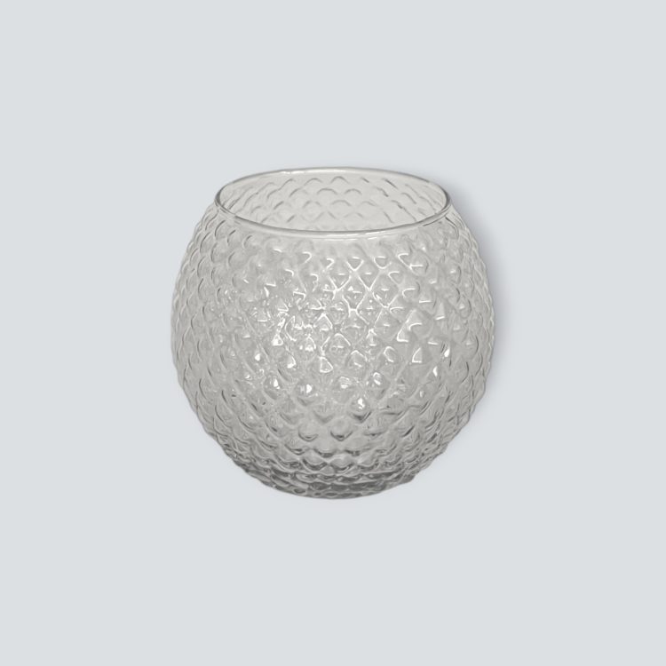 alquiler de mobiliario para eventos y bodas en sevilla. Alquiler de pecera labrada de cristal para decoracion